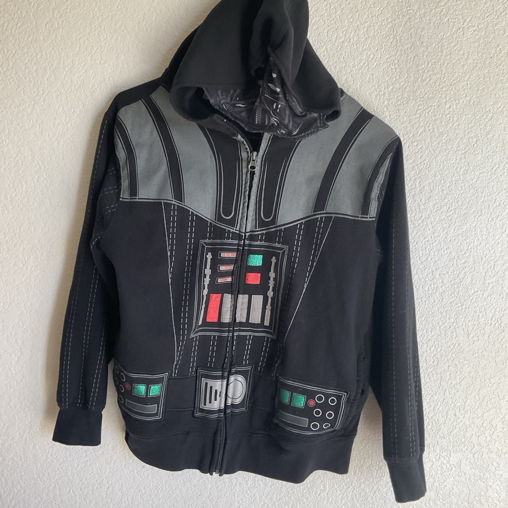 Star Wars Boys Darth Vader Full Zip Hoodie‎ Large 12/14 Cotton Polyester